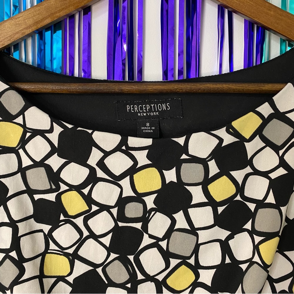 Perceptions Color Block Blouse - Picture 3 of 5